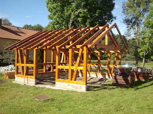 Carports von Zimmermeister A. Müller Goßmar Heideblick Niederlausitz